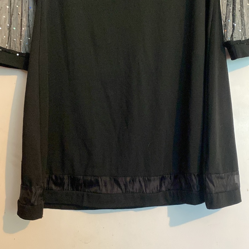 NWT black dress Sheilay size medium (L18) - Picture 2 of 5